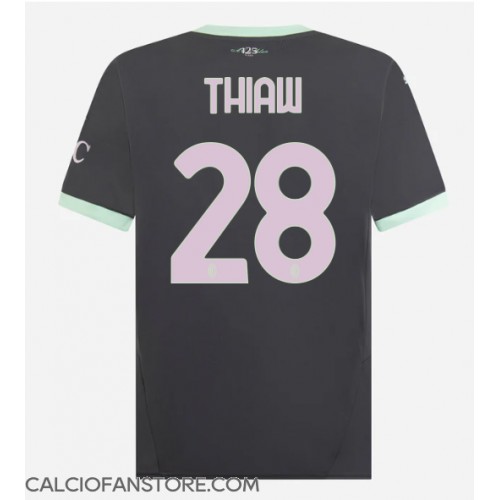 Maglia Calcio AC Milan Malick Thiaw #28 Terza Divisa 2024-25 Manica Corta